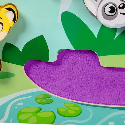 Wooden Touch & Play Puzzle: In the Jungle