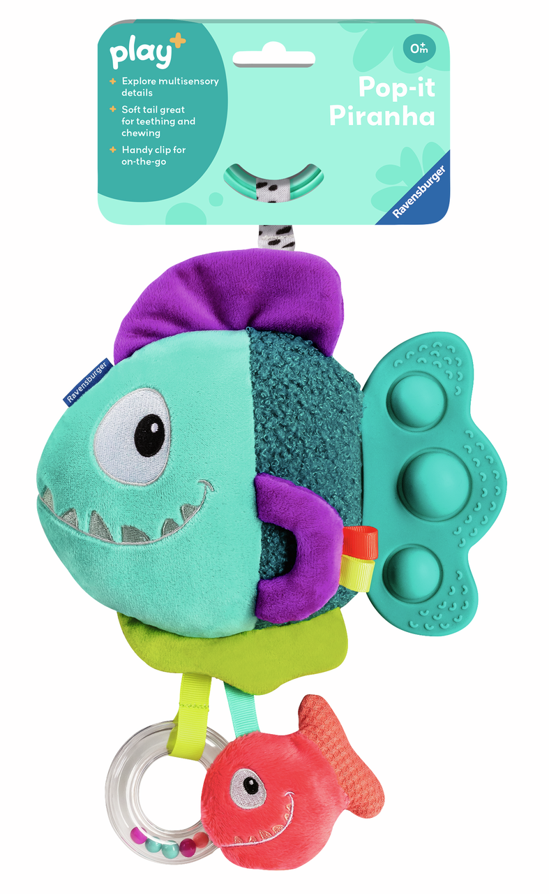 Pop-it Piranha - Blue or Red