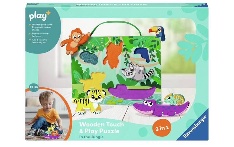 Wooden Touch & Play Puzzle: In the Jungle