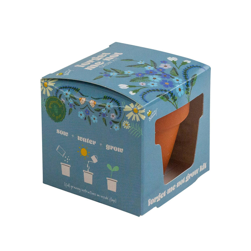 Mini Grow Pot - Forget-Me-Not - 100% Organic Grow Kit