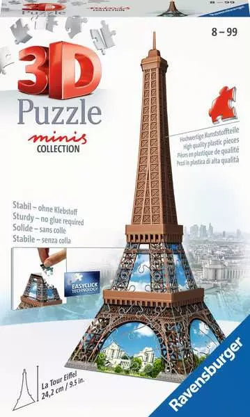 3D Puzzle Building Mini Eiffel Tower - 54 Pieces