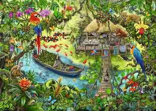 Children’s Jigsaw Puzzle Escape Puzzle Kids Jungle Journey - 368 Pieces Puzzle