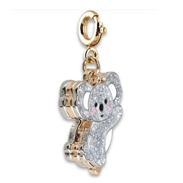 Gold Glitter Koala Charm