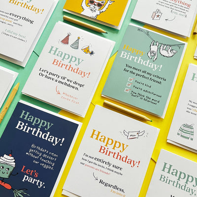 Funny Kids Birthday Card - "Party til' We Drop" Message
