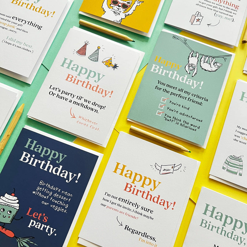 Funny Kids Birthday Card - "Party til&