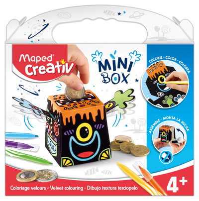 Creativ Velvet Coloring Piggy Bank 7 Piece Mini Box