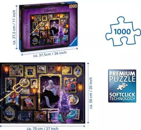 Disney Villainous: Ursula - 1000 Pieces Puzzle