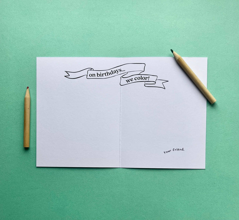 Funny Kids Birthday Card - "Psyched to be Here" Message