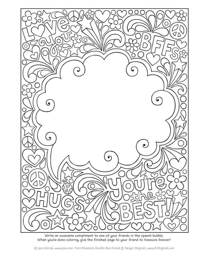 Notebook Doodles Best Friends