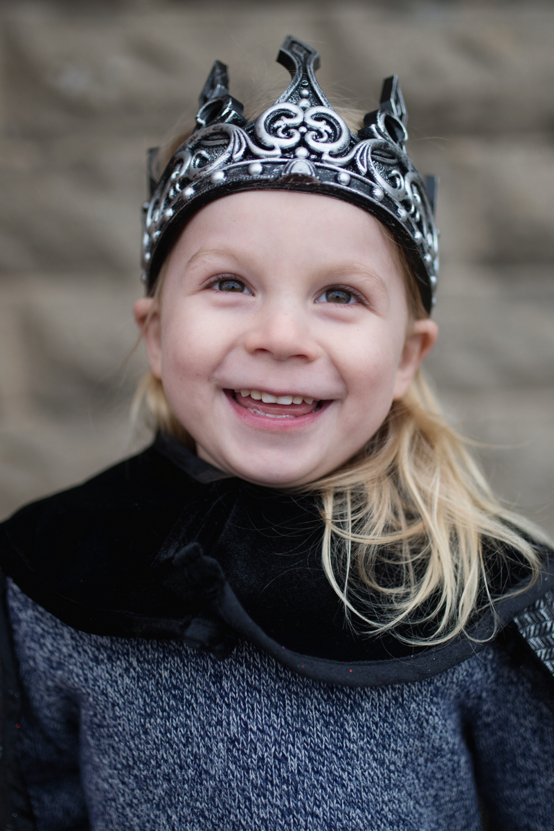 Medieval Crown, Silver/Black