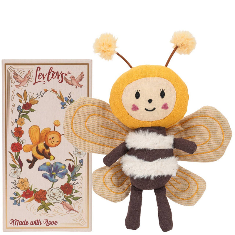 Bee Plush Toy Soft Cotton & Linen Stuffed Doll