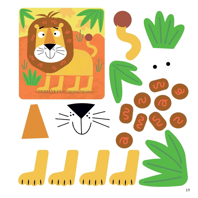 First Fun Sticker Painting: WILD ANIMALS