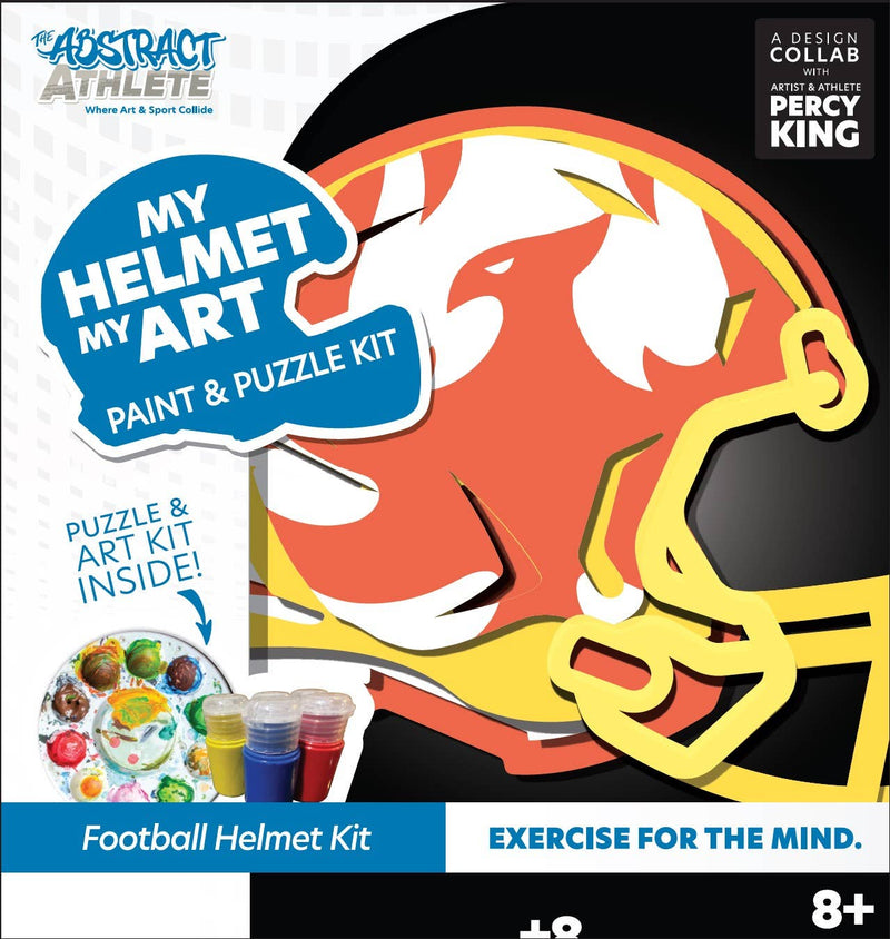 Abstract Athlete Get Stacked - My Helmet, My Art - Football