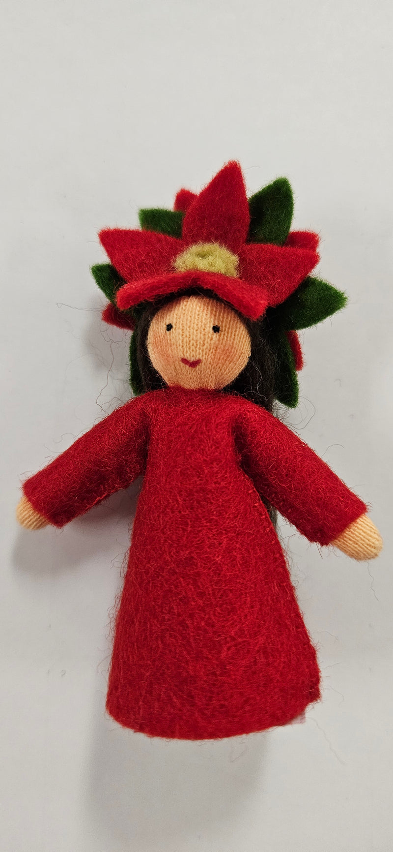 Poinsettia Fairy, style 2 (Raised Flower Hat)