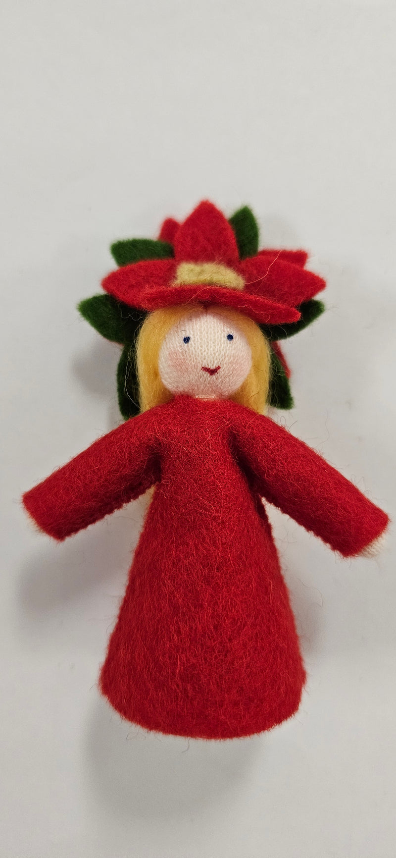 Poinsettia Fairy, style 2 (Raised Flower Hat)