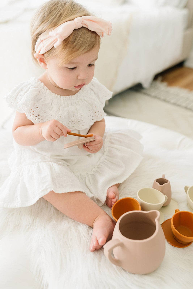 Botanical Rose Silicone Tea Play Set