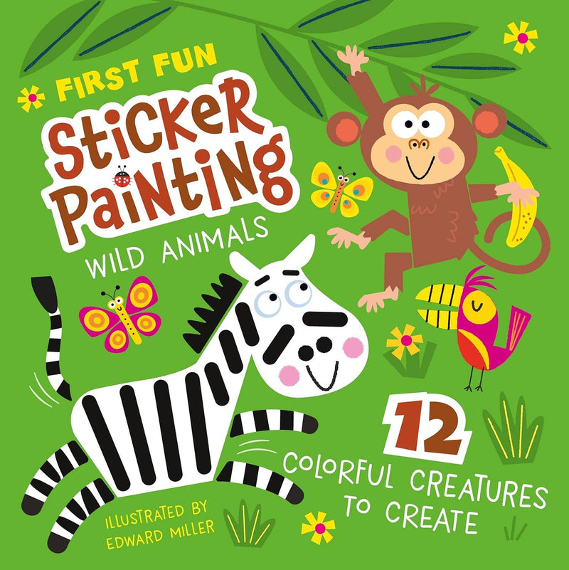 First Fun Sticker Painting: WILD ANIMALS