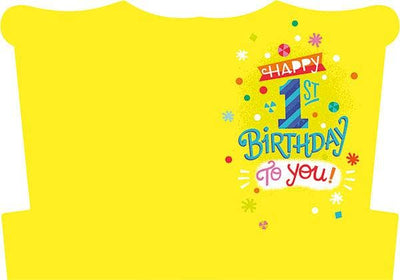 1st Birthday Foil Card