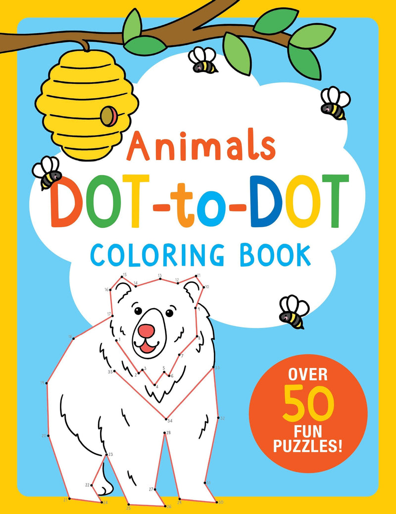 Animals Dot-to-Dot Coloring Book