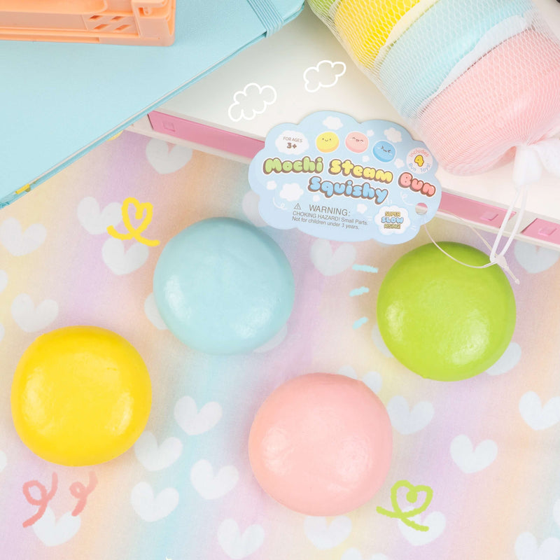 Mochi Steam Bun Squishy 4 Pack