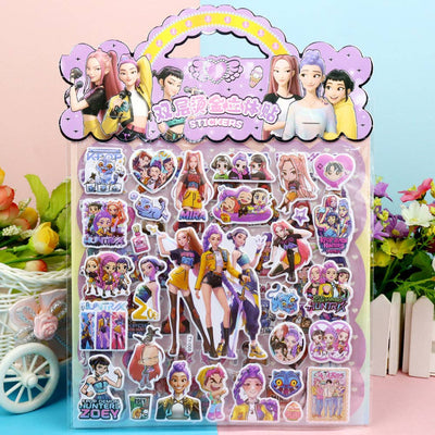 KPOP demon hunters 3D Bubble Stickers