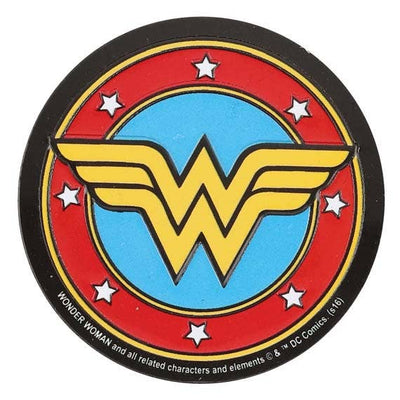 Wonder Woman Logo Embossed Metal Magnet