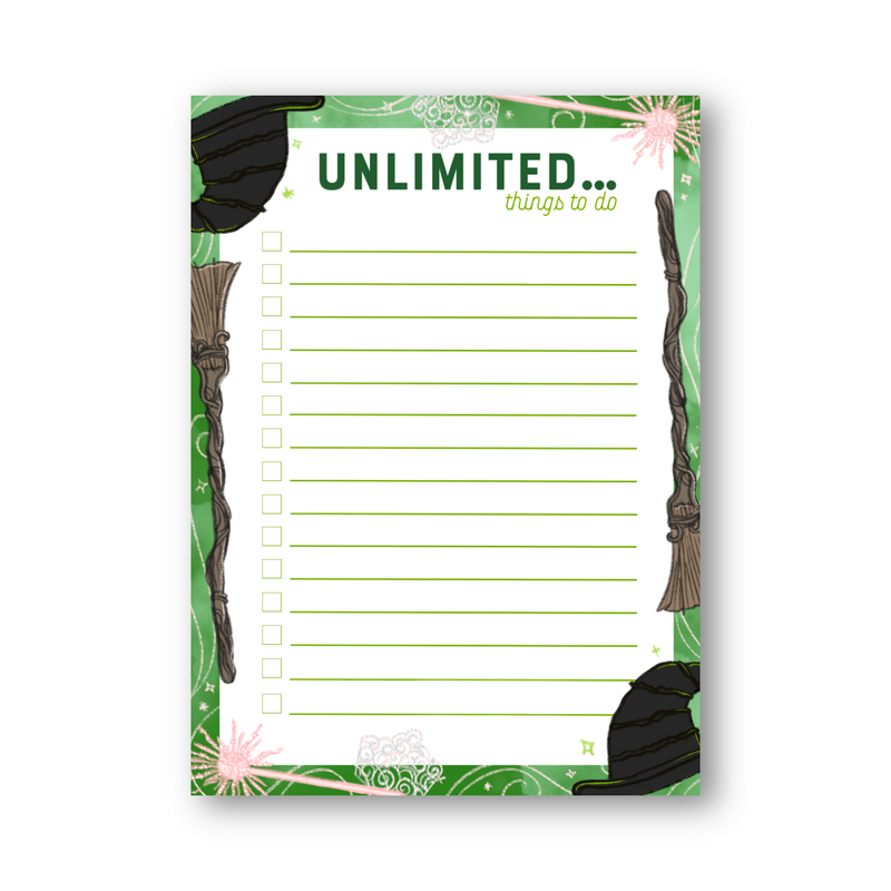 Feeling Wicked Notepad Unlimited Things to Do Notepad - Wicked – Flying Pig Toys