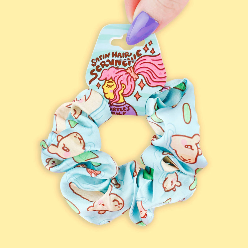 Capybara Hair Scrunchie, Cute Hair Accessories, Hair Ties