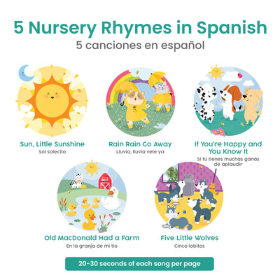 Sol Solecito Bilingual Musical Book: Spanish Nursery Rhymes