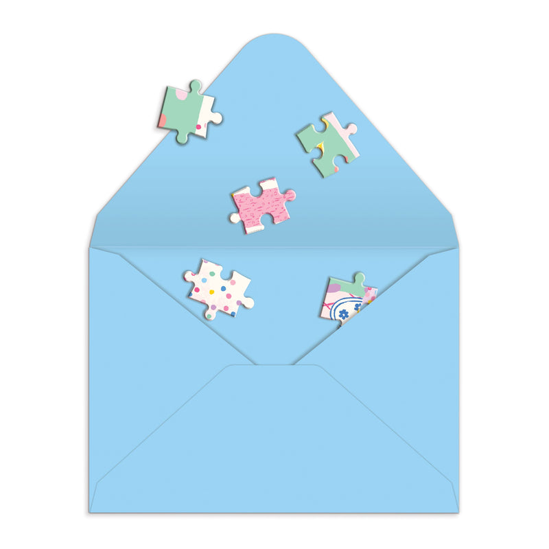 Confetti Birthday Cake Greeting Card Puzzle