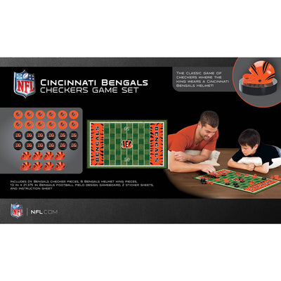 Cincinnati Bengals Checkers Board Game