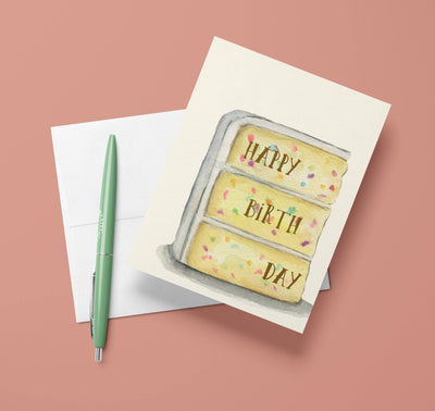 Greeting Card - Funfetti Cake - Happy Birthday