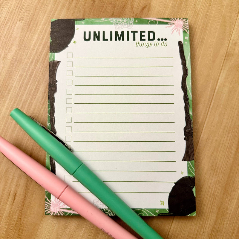 Unlimited Things to Do Notepad - Wicked – Flying Pig Toys
