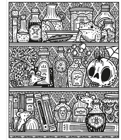 Halloween Magic Painting Book