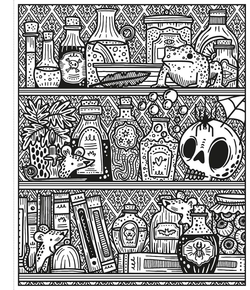 Halloween Magic Painting Book