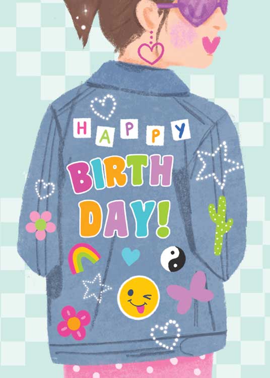 Birthday Note Cards - Birthday Style - Glitter