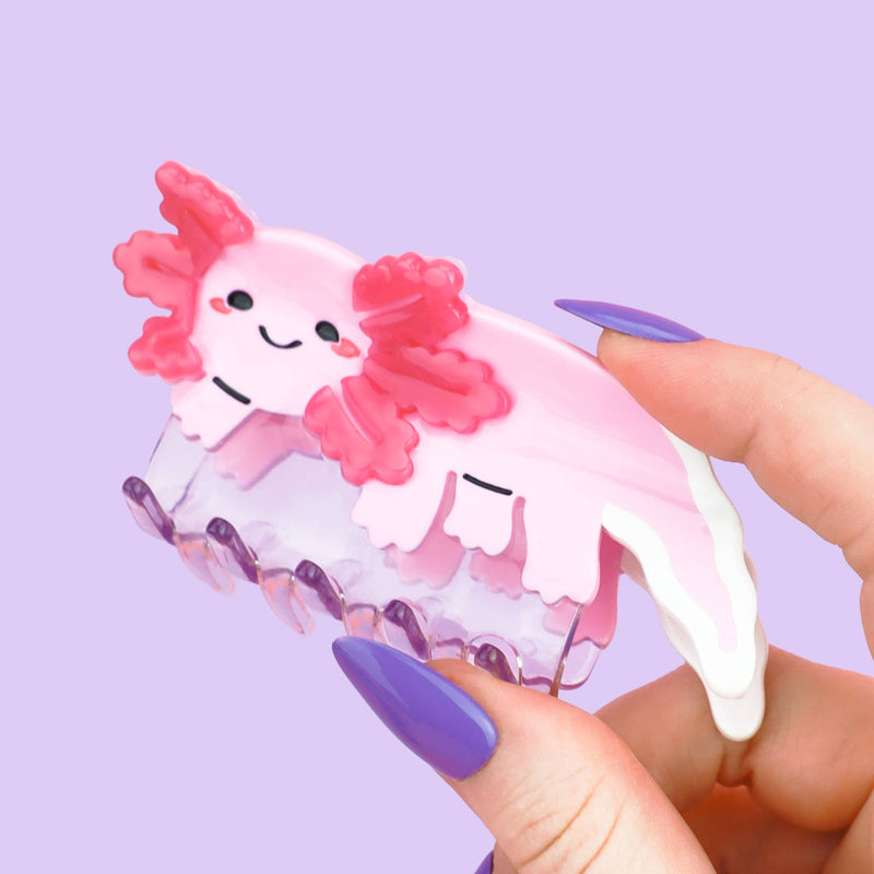 Axolotl Hair Claw, Cute Hair Accessories, Shaped Hair Clips