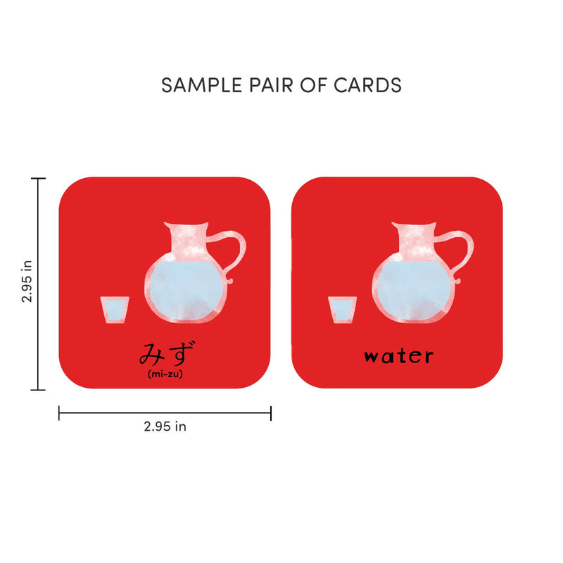 Minilingo Japanese/English Bilingual Flashcards for Kids