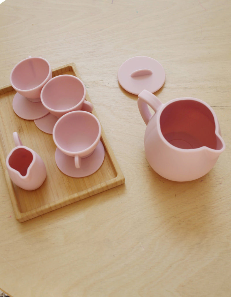 Primrose Pink Silicone Tea Play Set