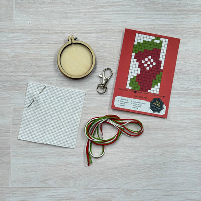 Stocking Mini Matchbox Christmas Cross Stitch Kit