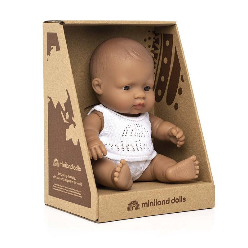 Newborn Baby Doll Hispanic Girl 8 1/4" inch (Box)