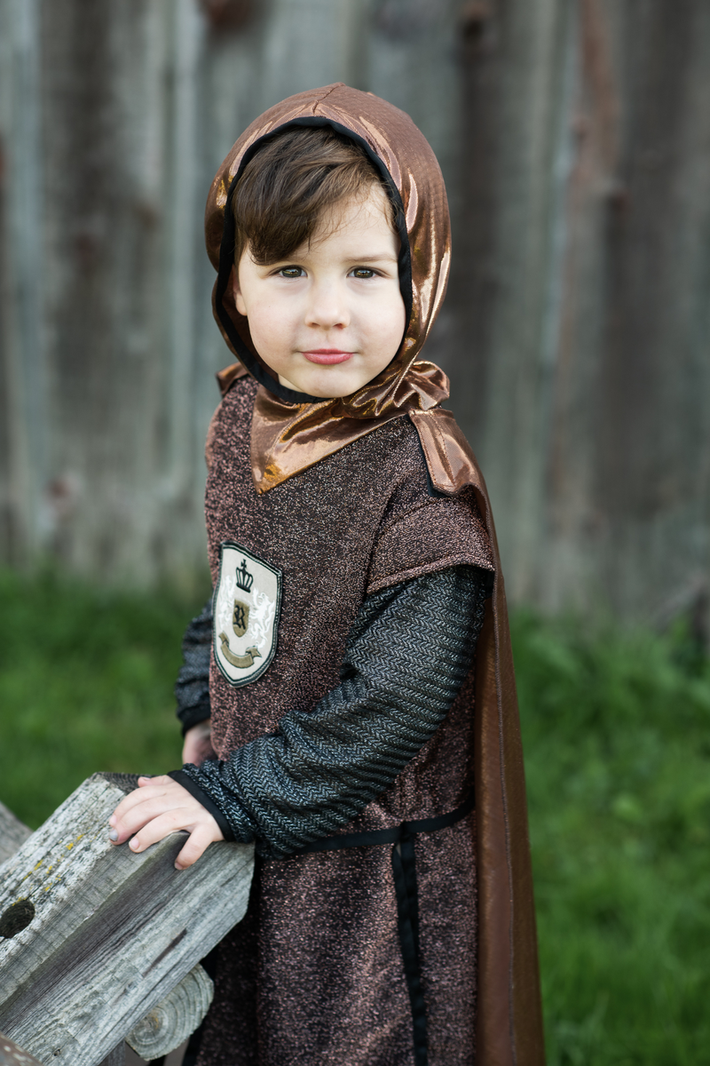 Brilliant Copper Knight Tunic with Cape