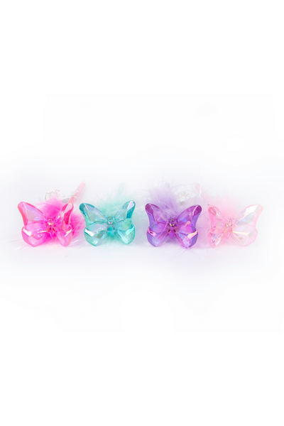 Butterfly Gem Fluffy Pen