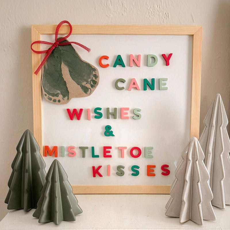 1" 200pc Joyful Holiday Rainbow Magnetic Letters