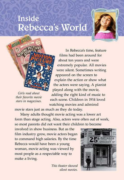Rebecca: Lights, Camera, Rebecca! by Jacqueline Dembar Greene