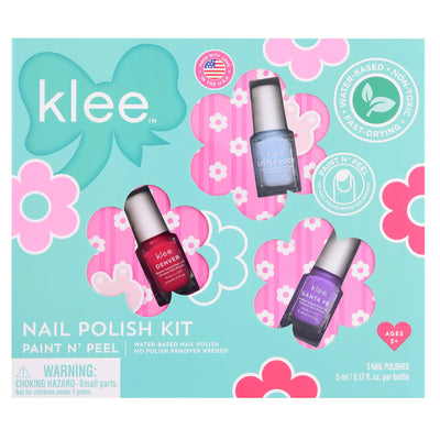 Fairy Showers - Klee Kids Water-Based Nail Polish Set