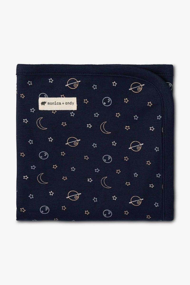 Coming Home Baby Blanket - Navy Outerspace
