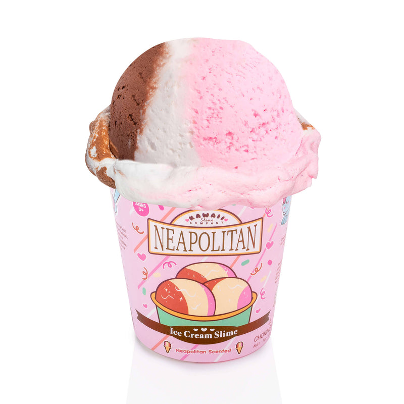 Neapolitan Scented Ice Cream Pint Slime (5pcs/case)