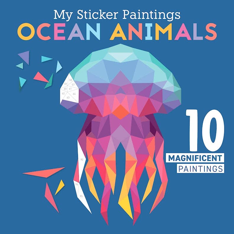 My Sticker Paintings: Ocean Animals -  Kid&