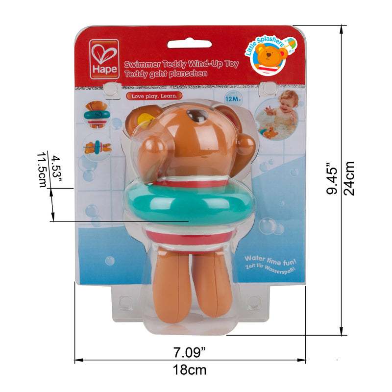 Swimmer Teddy Wind-Up Toy